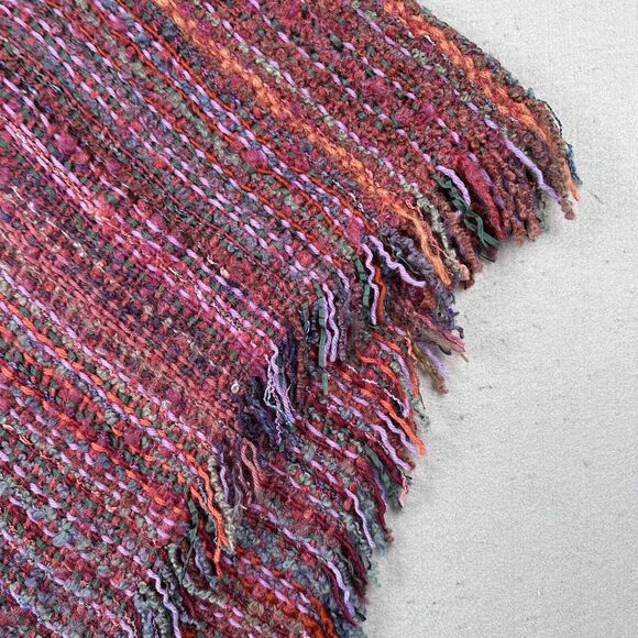 Margrit Laman Italy Knit Shawl Women’s One Size Multicolor Art To Wear Handwoven - Picture 5 of 16